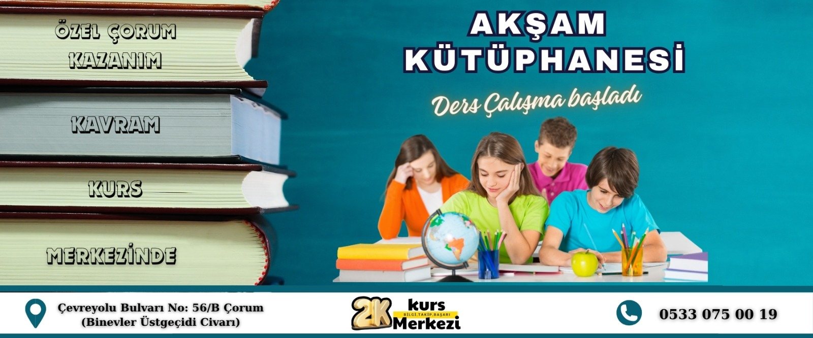 Akşam Kütüphanesi: ders çalışma başladı